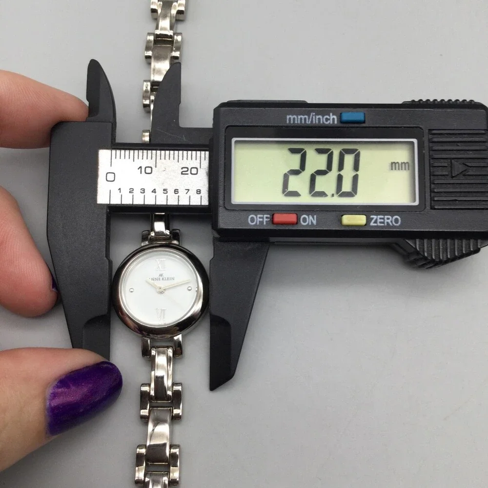 Anne Klein Womens Watch 22mm White Dial Silver Tone 10/6155 New Battery 6